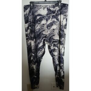 Zone Pro 2X Black Gray White Athleisure Leggings Pants Stretch Yoga Gym 20